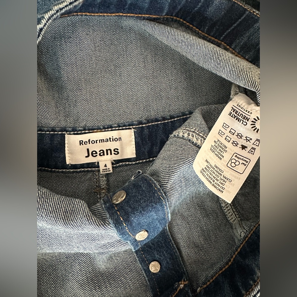 Reformation Tazz Maxi Denim Dress (size 4) - Picture 4 of 10